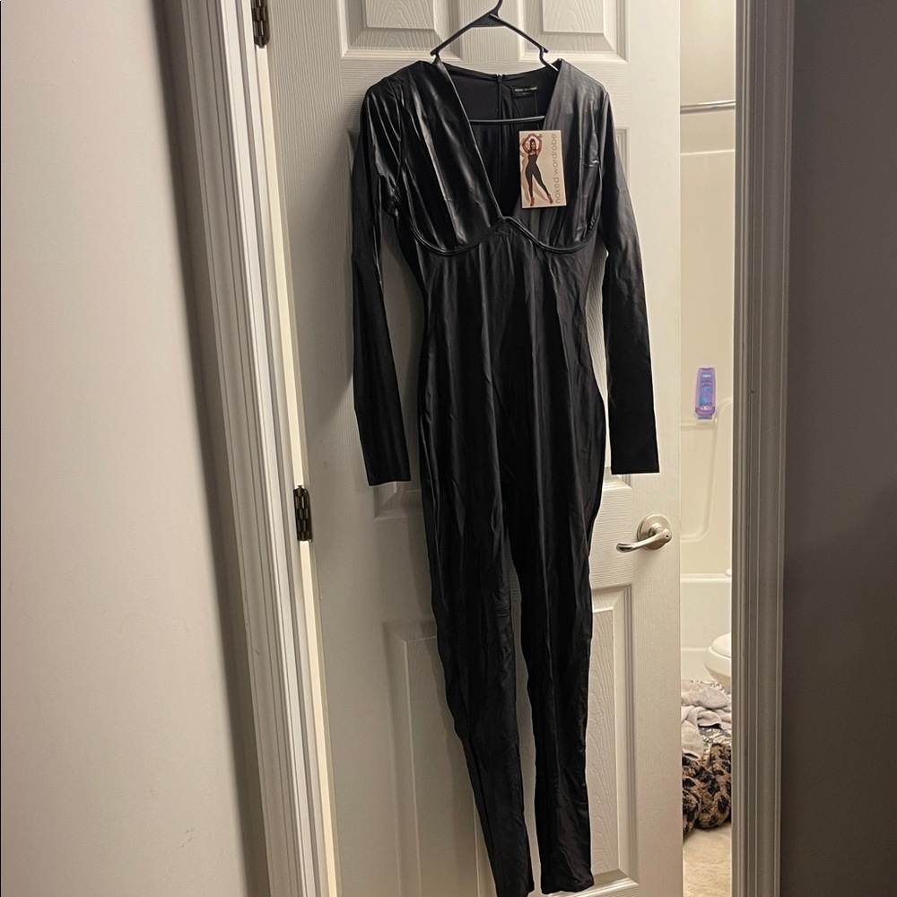 Black Shiney Jumpsuit